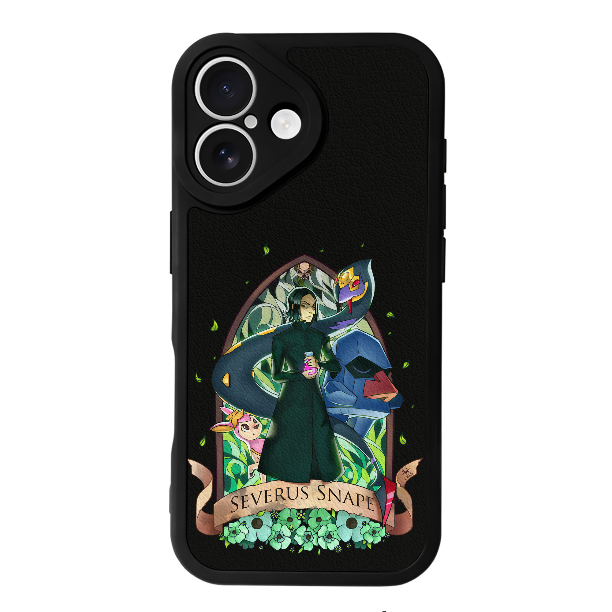 （画像用） Harry Potter ハリー・ポッターシリーズ 【iPhone 16シリーズ対応】シリコンスマホケース（レザー調） 材質：シリコン